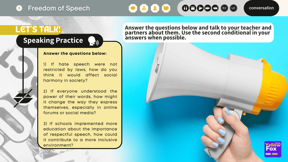 Freedom of Speech - Lesson B2 metodoyellowfox (1)