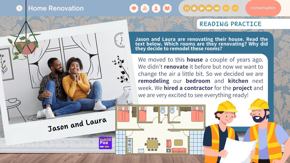 Home Renovation - Lesson A2 metodoyellowfox (1)