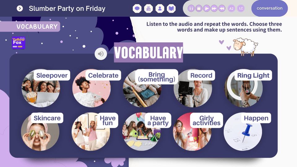 Slumber Party on Friday - Lesson A2 Teens metodoyellowfox (1)
