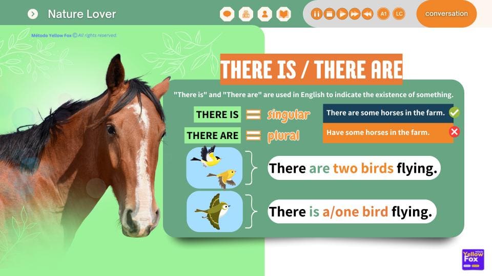 Nature lover - Lesson A1 metodoyellowfox