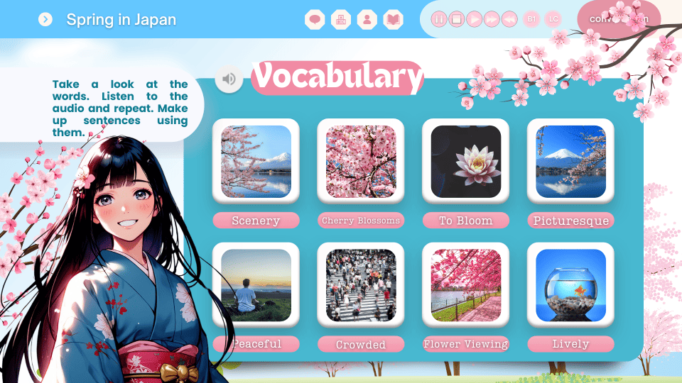 Spring in Japan - Lesson B1 metodoyellowfox (1)