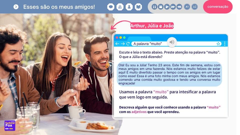 Esses são os meus amigos! - Lição A1 metodoyellowfox (1)