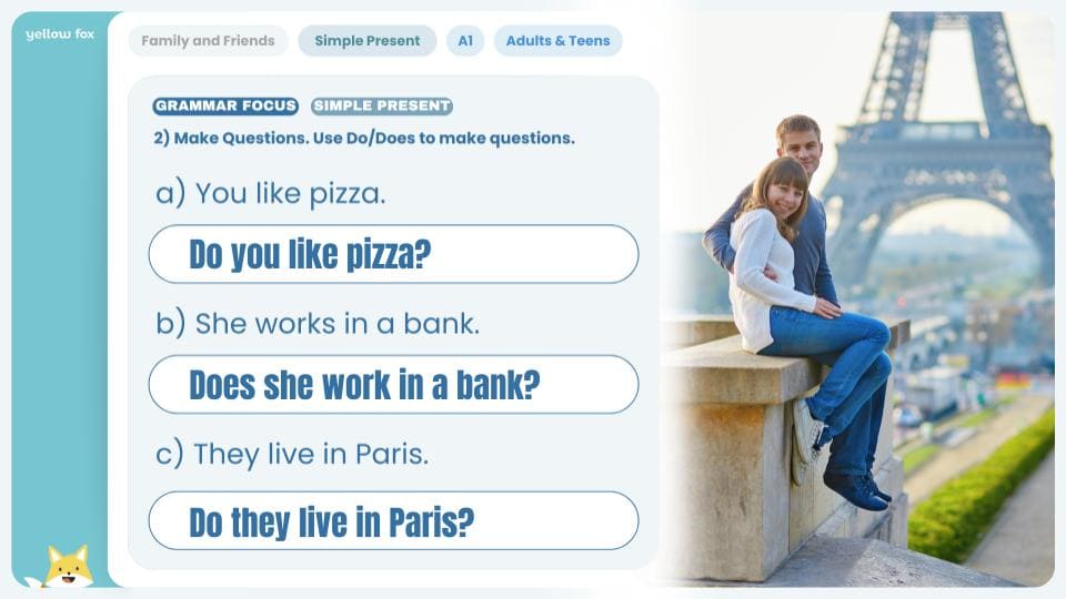 Family and Friends (Simple Present Review - A1) - NEW COLLECTION metodoyellowfox (3)