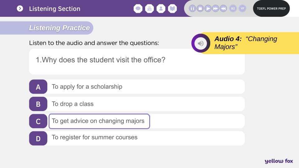 TOEFL IBT - Listening Section Part 02 metodoyellowfox (1)