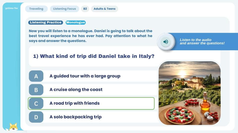 Traveling Experiences - Listening Focus B2 metodoyellowfox (1)